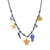 Pendant Necklace Stainless Steel Animal Zodiac Pattern Knotted Rope Chain With Vacuum Electroplating
