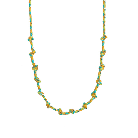Pendant Necklace Stainless Steel Animal Zodiac Pattern Knotted Rope Chain With Vacuum Electroplating