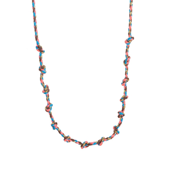 Pendant Necklace Stainless Steel Animal Zodiac Pattern Knotted Rope Chain With Vacuum Electroplating
