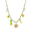 Pendant Necklace Stainless Steel Animal Zodiac Pattern Knotted Rope Chain With Vacuum Electroplating