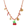 Pendant Necklace Stainless Steel Animal Zodiac Pattern Knotted Rope Chain With Vacuum Electroplating