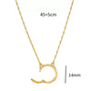 Pendant Necklace Stainless Steel Animal Zodiac Pattern Knotted Rope Chain With Vacuum Electroplating