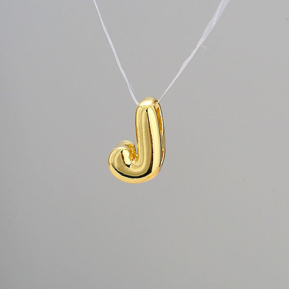 Pendant Necklace Stainless Steel Copper Electroplating Letter Shape Personality Unisex
