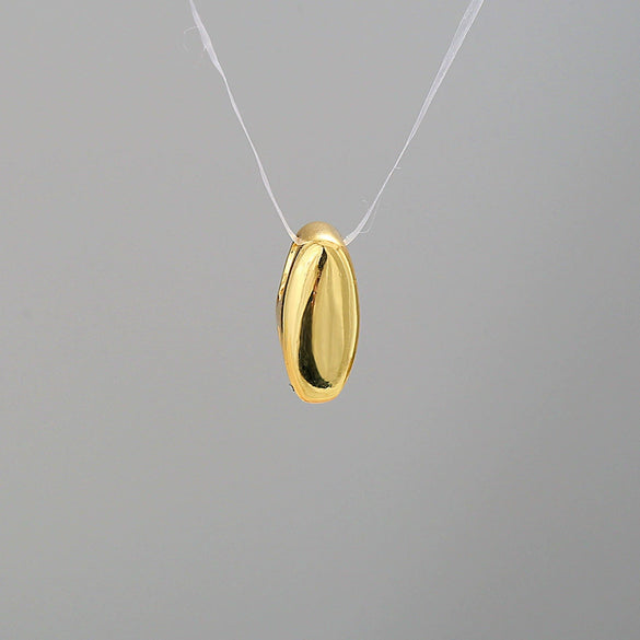 Pendant Necklace Stainless Steel Copper Electroplating Letter Shape Personality Unisex