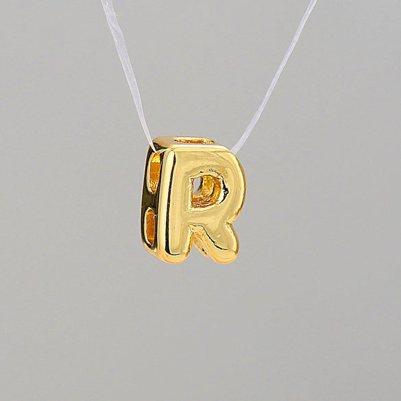Pendant Necklace Stainless Steel Copper Electroplating Letter Shape Personality Unisex