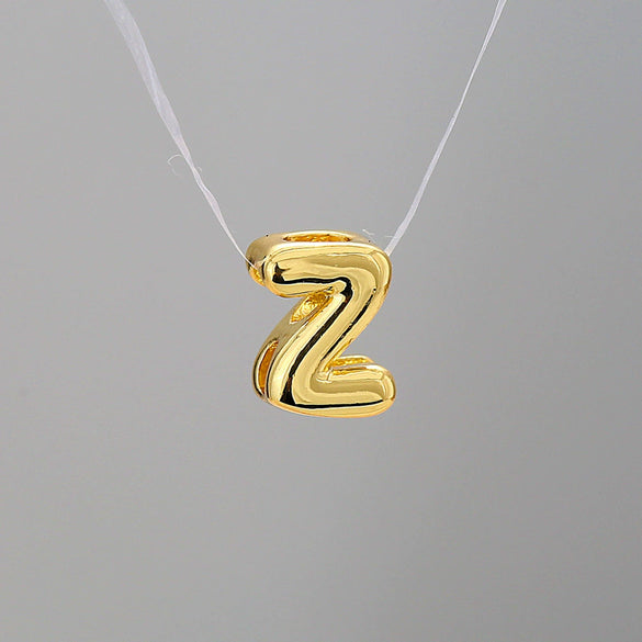 Pendant Necklace Stainless Steel Copper Electroplating Letter Shape Personality Unisex