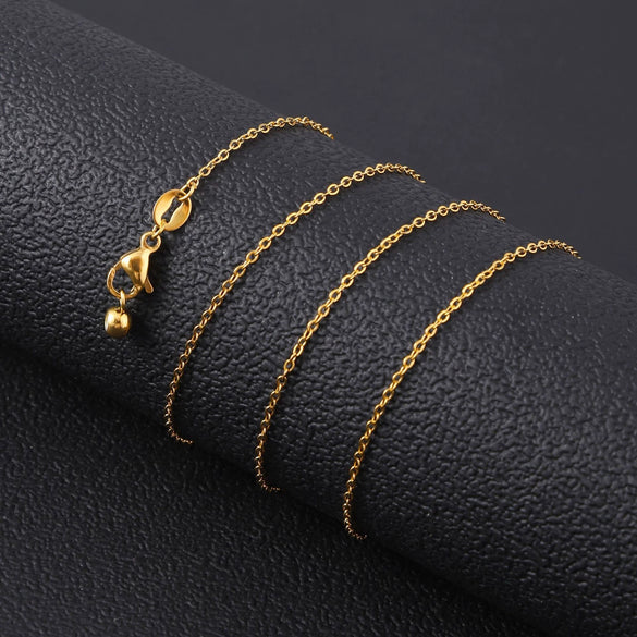 Pendant Necklace Stainless Steel Copper Electroplating Letter Shape Personality Unisex