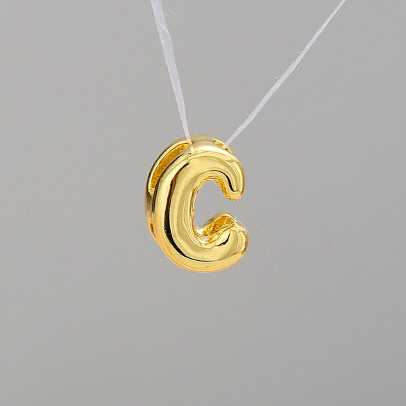 Pendant Necklace Stainless Steel Copper Electroplating Letter Shape Personality Unisex