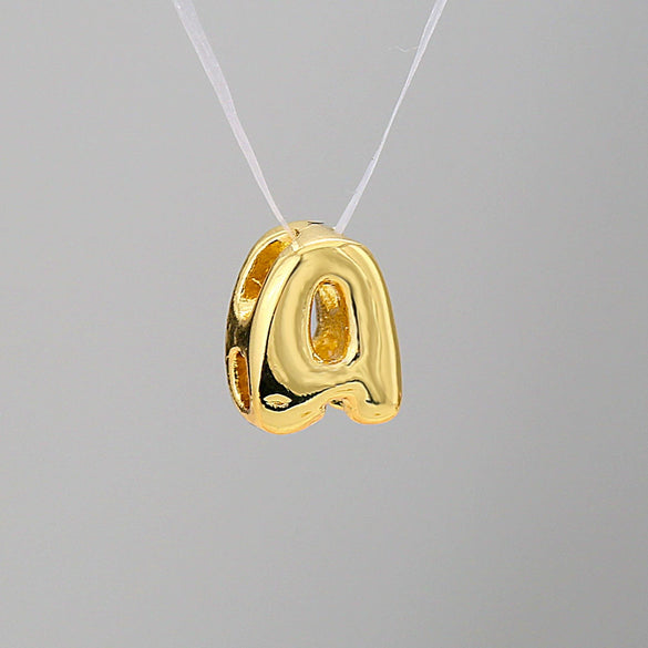 Pendant Necklace Stainless Steel Copper Electroplating Letter Shape Personality Unisex