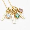 Pendant Necklace Stainless Steel Crystal Geometric Electroplating