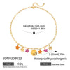 Pendant Necklace Stainless Steel Electroplated With Bow And Flower Design For Women