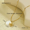 Pendant Necklace Stainless Steel Geometric Fashion Electroplating For Women