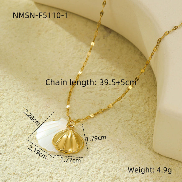 Pendant Necklace Stainless Steel Geometric Fashion Electroplating For Women
