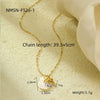 Pendant Necklace Stainless Steel Geometric Fashion Electroplating For Women