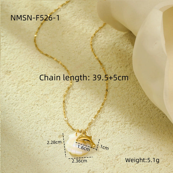 Pendant Necklace Stainless Steel Geometric Fashion Electroplating For Women