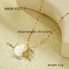 Pendant Necklace Stainless Steel Geometric Fashion Electroplating For Women