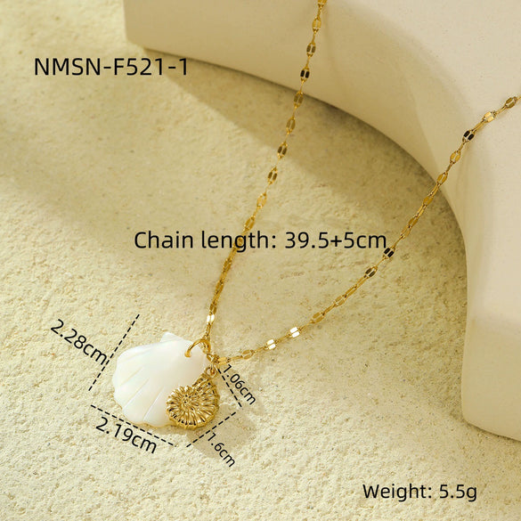 Pendant Necklace Stainless Steel Geometric Fashion Electroplating For Women