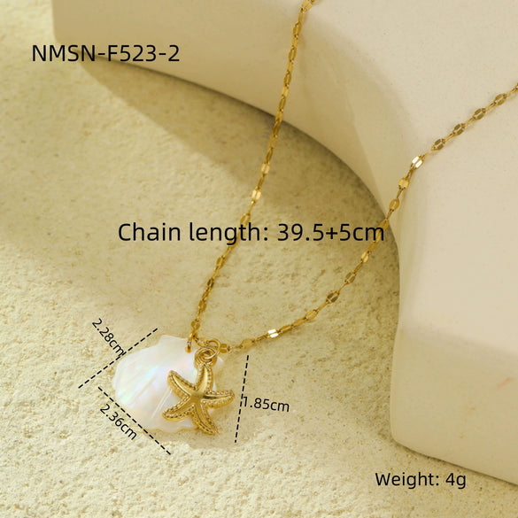 Pendant Necklace Stainless Steel Geometric Fashion Electroplating For Women
