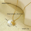 Pendant Necklace Stainless Steel Geometric Fashion Electroplating For Women
