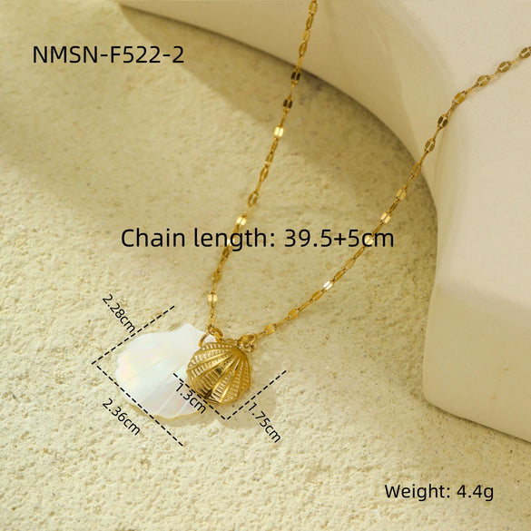 Pendant Necklace Stainless Steel Geometric Fashion Electroplating For Women