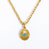 Pendant Necklace Stainless Steel Geometric Flower Heart Style Vacuum Plating