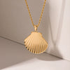 Pendant Necklace Stainless Steel Geometric 18K Gold Plated Jewelry For Women