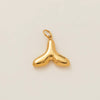 Pendant Necklace Stainless Steel Heart Shape Furnace Vacuum Plating 18K Gold Color