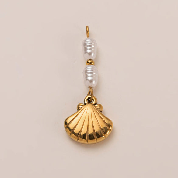 Pendant Necklace Stainless Steel Heart Shape Furnace Vacuum Plating 18K Gold Color