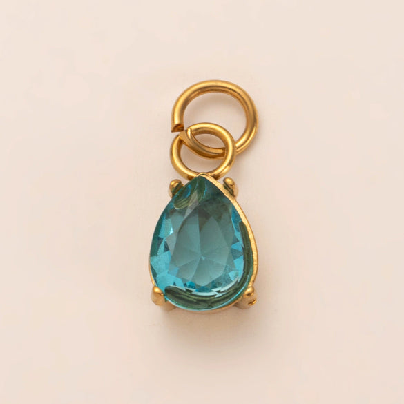 Pendant Necklace Stainless Steel Heart Shaped Geometric Electroplated With Zirconium Agate Natural Stone