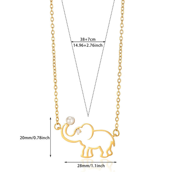 Pendant Necklace Stainless Steel Imitation Pearl Geometric Bow Sunflower Electroplating