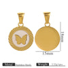 Pendant Necklace Stainless Steel Natural Shell Electroplating Jewelry Wholesale Accessories