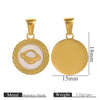 Pendant Necklace Stainless Steel Natural Shell Electroplating Jewelry Wholesale Accessories