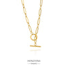 Pendant Necklace Stainless Steel Ochain Electroplating Small Steel Ball Buckle Design