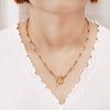 Pendant Necklace Stainless Steel Ochain Electroplating Small Steel Ball Buckle Design