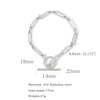 Pendant Necklace Stainless Steel Ochain Electroplating Small Steel Ball Buckle Design