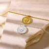 Pendant Necklace Stainless Steel Retro Portrait Three Dimensional Relief Coin Electroplated Unisex