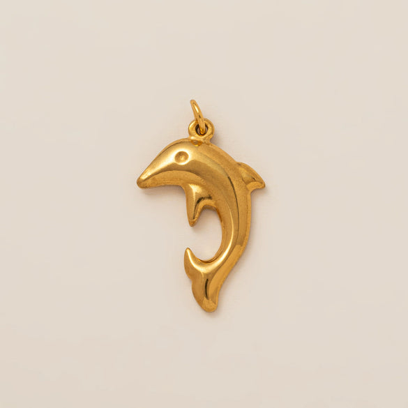 Pendant Necklace Stainless Steel Titanium Steel Animal Zodiac Wave Electroplating Minimalist Diy Accessories