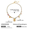 Pendant Necklace Stainless Steel Titanium Steel Freshwater Pearl Natural Stone Zircon Geometric Electroplating Women's