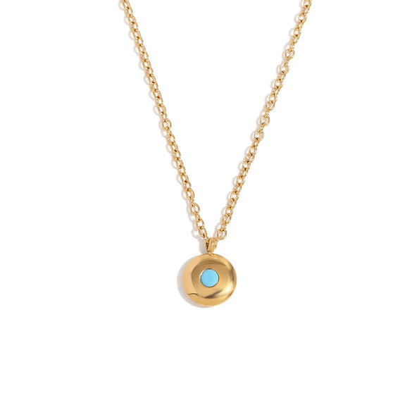Pendant Necklace Stainless Steel Titanium Steel Geometric 18K Gold Plated For Women