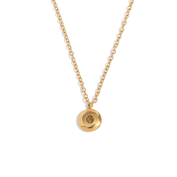 Pendant Necklace Stainless Steel Titanium Steel Geometric 18K Gold Plated For Women