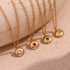 Pendant Necklace Stainless Steel Titanium Steel Geometric 18K Gold Plated For Women