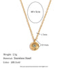 Pendant Necklace Stainless Steel Titanium Steel Geometric 18K Gold Plated For Women