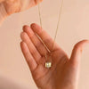 Pendant Necklace Stainless Steel Titanium Steel Geometric Letters Numbers Text Electroplated