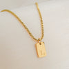 Pendant Necklace Stainless Steel Titanium Steel Geometric Letters Numbers Text Electroplated