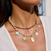 Pendant Necklace Stainless Steel Titanium Steel Geometric Pattern Electroplating For Women