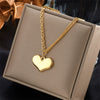 Pendant Necklace Stainless Steel Titanium Steel Gold Plated Irregular Chain Love Square Smiley Face Fashion Design