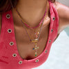 Pendant Necklace Stainless Steel Titanium Steel Motherofpearl Engraved Love Heart Geometric Electroplated Women's Holiday Style