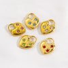 Pendant Necklace Stainless Steel Zircon Love Heart Shape Electroplating