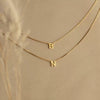 Pendant Necklace Titanium Steel Box Chain Letter Style Electroplating For Women