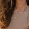 Pendant Necklace Titanium Steel Box Chain Letter Style Electroplating For Women